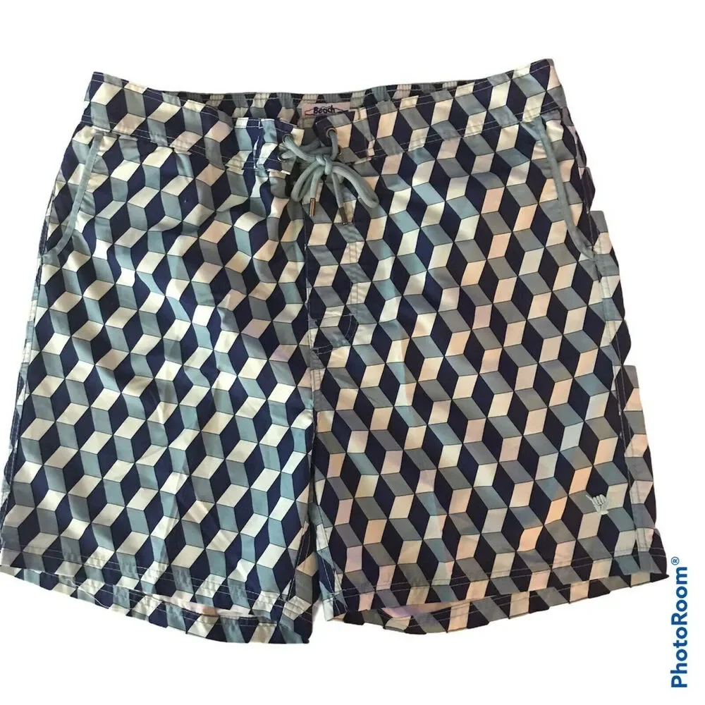 Beach Bros. Mens Swim Trunks w Mesh Lining Swimming Bathing Fixed Waistband Suit